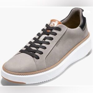 Cole Haan Men's GP Topspin Sneaker in Light Gray with Black Accents Size 11